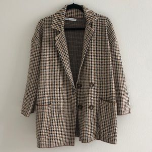 Zara Houndstooth Sweater Size S